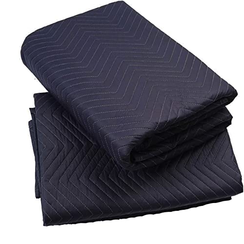 Moving Storage -Packing Blanket/Tarps, 80" x 72" Durable Polyester Material, Multi-Packs