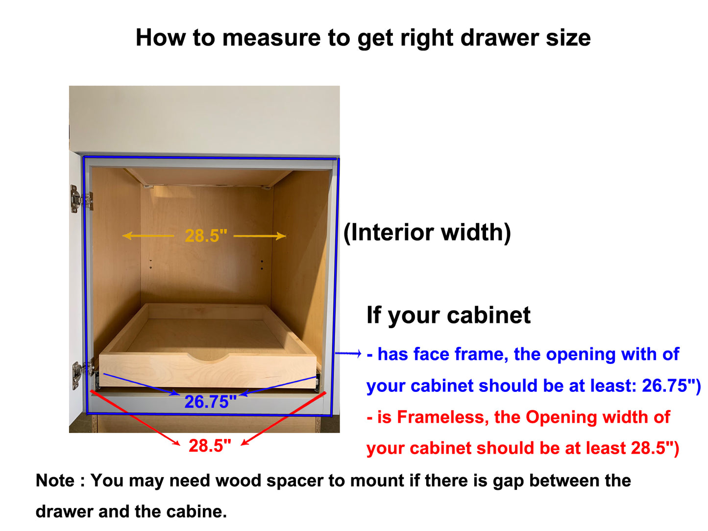 Couver | Pull Out Tray | Bottom Mount | Side Mount | Birch Cabinet Drawer | Slide Out Shelves | Roll Out Cabinet Organizer