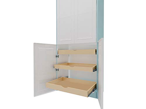 B18~B36 DIY Slide Out Cabinet Shelf Pull-Out Wood Drawer Storage