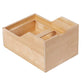 Bottom Mount Pull-Out Trash Can Wood Drawer for Kitchen Cabinet w/ Dual 45 Quart Waste Trash Garbage Bins